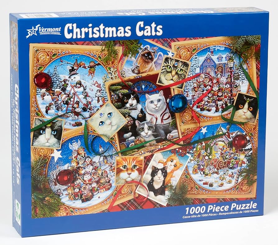 Vermont - Christmas Cats, 1000pcs - Vermont - Christmas Cats, 1000pcs - VERMONT