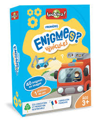 MES PREMIERES ENIGMES / VEHICULES - JEUX ÉDUCATIF - BIOVIVA