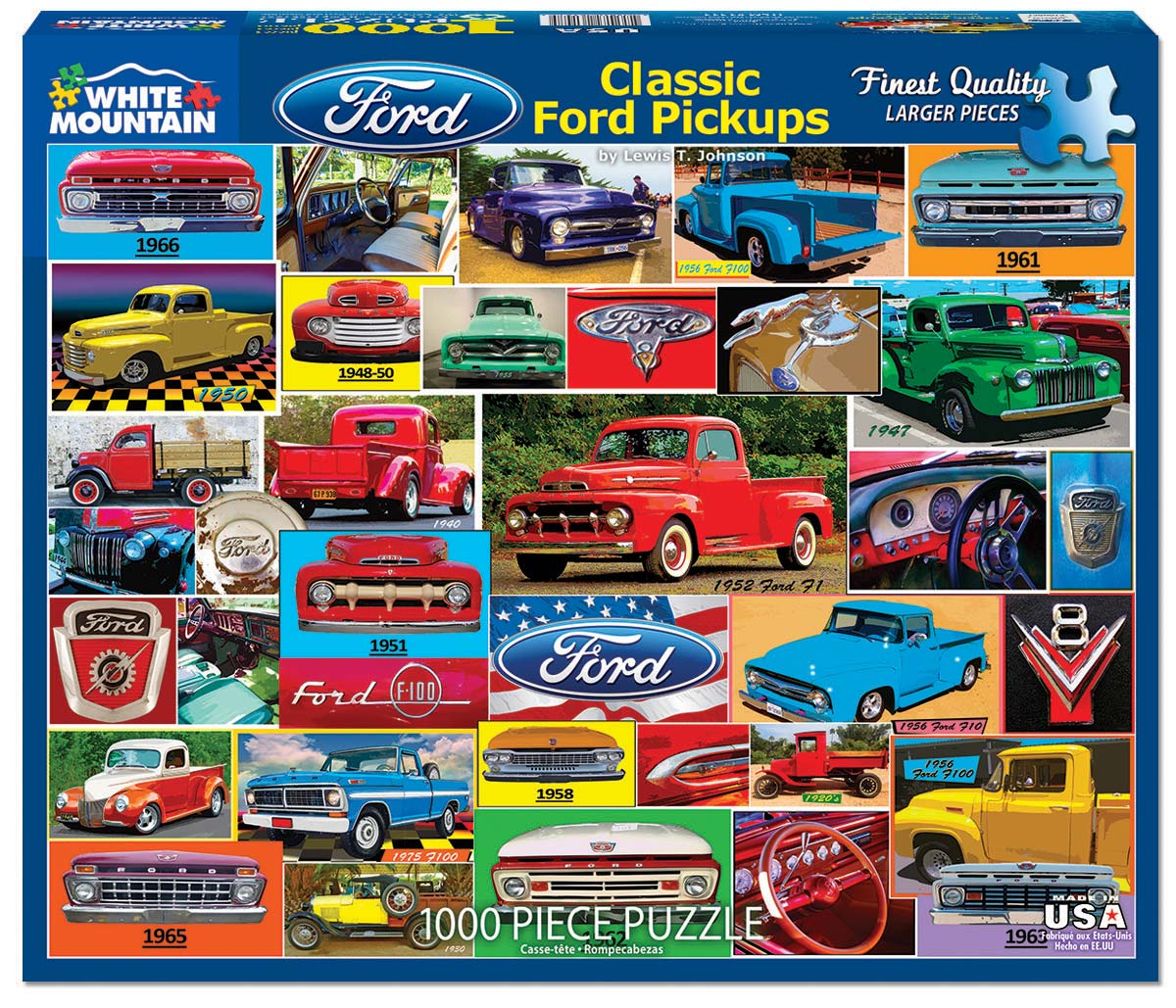 WHITE MOUNTAIN - CLASSIC FORD, 1000 PCES - 1000 PIÈCES - WHITE MOUNTAIN