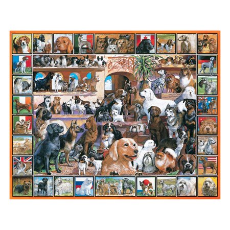 CASSE-TETE 1000 LE MONDE DES CHIENS - 1000 PIÈCES - WHITE MOUNTAIN