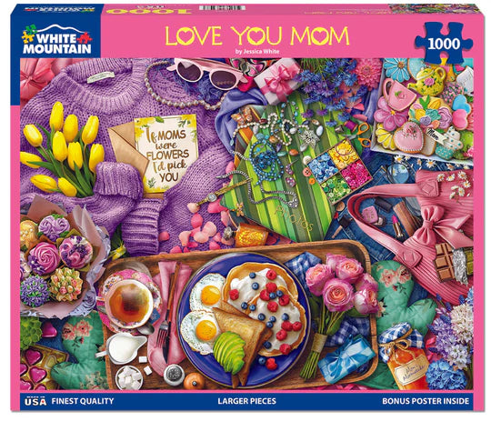 White Mountain - Je t'aime Maman, 1000pc - 1000 PIÈCES - WHITE MOUNTAIN