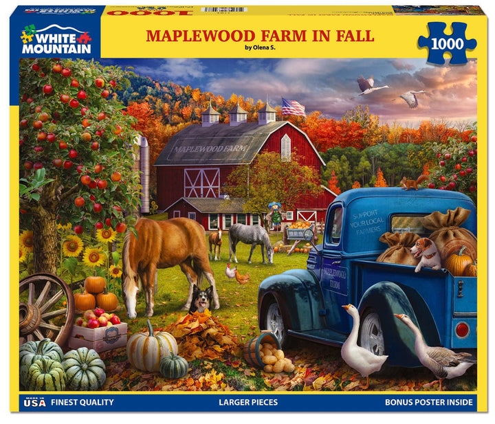 White Mountain - Maplewood farm in fall - 1000 PIÈCES - WHITE MOUNTAIN